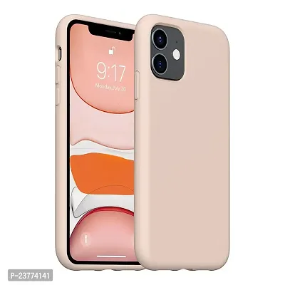 YellowCult Ultra-Smooth  Shockproof Liquid Silicon Back Cover Case for Apple iPhone 11 (6.1 Inch) (New Pink)-thumb0