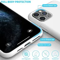 YellowCult Ultra-Smooth  Shockproof Liquid Silicon Back Cover Case for Apple iPhone 11 Pro Max (6.5 Inch) (Virgin White)-thumb2