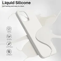 YellowCult Ultra-Smooth  Shockproof Liquid Silicon Back Cover Case for Apple iPhone 12 Mini (5.4 Inch) (Virgin White)-thumb4