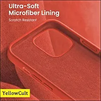 YellowCult Ultra-Smooth  Shockproof Liquid Silicon Back Cover Case for Apple iPhone 14 Plus (6.7 Inch) (Bull Red)-thumb4