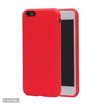 YellowCult Ultra-Smooth  Shockproof Liquid Silicon Back Cover Case for Apple iPhone 6, 6S (4.7 Inch) (Red)