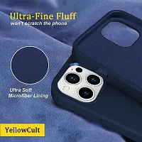 YellowCult Ultra-Smooth  Shockproof Liquid Silicon Back Cover Case for Apple iPhone 14 Pro (6.1 Inch) (Bla-Bla Blue)-thumb3