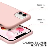 YellowCult Ultra-Smooth  Shockproof Liquid Silicon Back Cover Case for Apple iPhone 11 (6.1 Inch) (New Pink)-thumb2