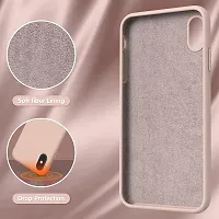 YellowCult Ultra-Smooth  Shockproof Liquid Silicon Back Cover Case for Apple iPhone X, XS (5.8 Inch) (New Pink)-thumb3