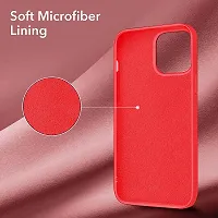 YellowCult Shockproof  Ultra-Smooth Liquid Silicon Back Cover Case for Apple iPhone 13 Mini (5.4 Inch) (Red)-thumb2