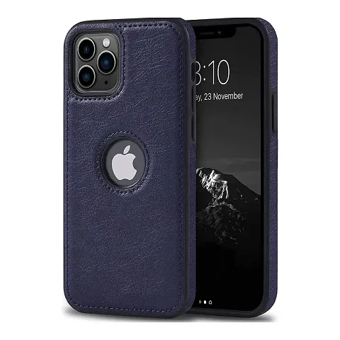 YellowCult Back Cover Case for Apple iPhone 11 Pro with Logo View, Made with PU Leather (5.8 Inch)