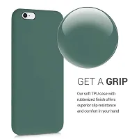 YellowCult Ultra-Smooth  Shockproof Liquid Silicon Back Cover Case for Apple iPhone 6 Plus, 6S Plus (5.5 Inch) (Different Green)-thumb3