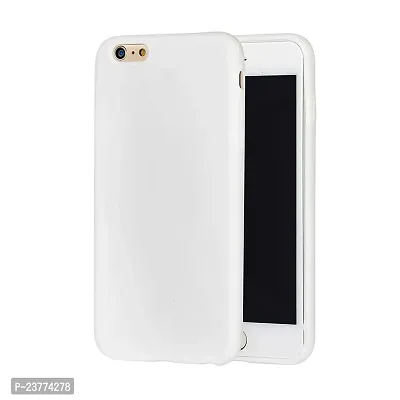 YellowCult Ultra-Smooth  Shockproof Liquid Silicon Back Cover Case for Apple iPhone 6, 6S (4.7 Inch) (Virgin White)