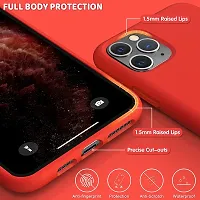 YellowCult Ultra-Smooth  Shockproof Liquid Silicon Back Cover Case for Apple iPhone 11 Pro Max (6.5 Inch) (Red)-thumb3
