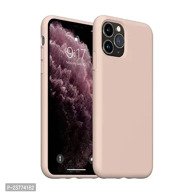 YellowCult Ultra-Smooth  Shockproof Liquid Silicon Back Cover Case for Apple iPhone 11 Pro Max (6.5 Inch) (New Pink)-thumb0