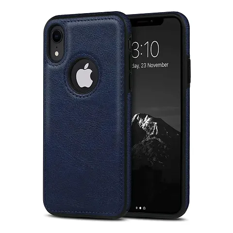 YellowCult Back Cover Case for Apple iPhone XR with Logo View, Made with PU Leather (6.1 Inch)
