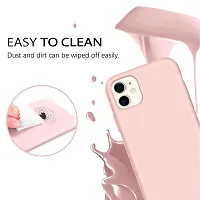 YellowCult Ultra-Smooth  Shockproof Liquid Silicon Back Cover Case for Apple iPhone 11 (6.1 Inch) (New Pink)-thumb3