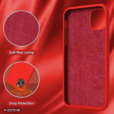 YellowCult Ultra-Smooth  Shockproof Liquid Silicon Back Cover Case for Apple iPhone 11 Pro (5.8 Inch) (Red)-thumb4