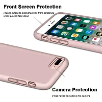 YellowCult Ultra-Smooth  Shockproof Liquid Silicon Back Cover Case for Apple iPhone 7 Plus, 8 Plus (5.5 Inch) (New Pink)-thumb2