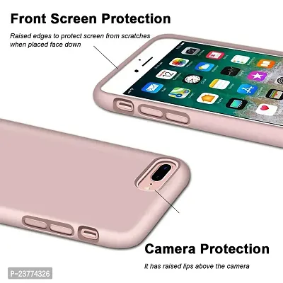 YellowCult Ultra-Smooth  Shockproof Liquid Silicon Back Cover Case for Apple iPhone 7 Plus, 8 Plus (5.5 Inch) (New Pink)-thumb3