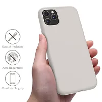 YellowCult Ultra-Smooth  Shockproof Liquid Silicon Back Cover Case for Apple iPhone 11 Pro (5.8 Inch) (Virgin White)-thumb4