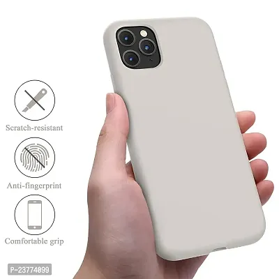 YellowCult Ultra-Smooth  Shockproof Liquid Silicon Back Cover Case for Apple iPhone 11 Pro (5.8 Inch) (Virgin White)-thumb5