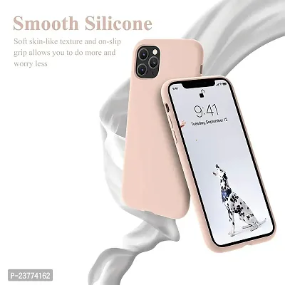 YellowCult Ultra-Smooth  Shockproof Liquid Silicon Back Cover Case for Apple iPhone 11 Pro Max (6.5 Inch) (New Pink)-thumb5