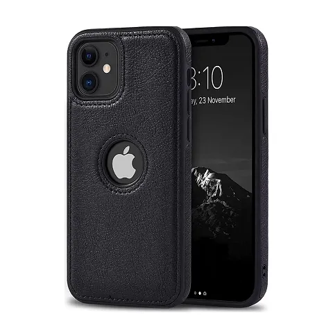 YellowCult Back Cover Case for Apple iPhone 11 with Logo View, Made with PU Leather (6.1 Inch)
