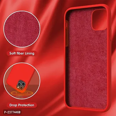 YellowCult Ultra-Smooth  Shockproof Liquid Silicon Back Cover Case for Apple iPhone 11 Pro Max (6.5 Inch) (Red)-thumb3
