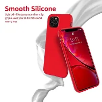 YellowCult Ultra-Smooth  Shockproof Liquid Silicon Back Cover Case for Apple iPhone 11 Pro Max (6.5 Inch) (Red)-thumb4