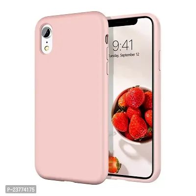 YellowCult Ultra-Smooth  Shockproof Liquid Silicon Back Cover Case for Apple iPhone XR (6.1 Inch) (New Pink)-thumb0