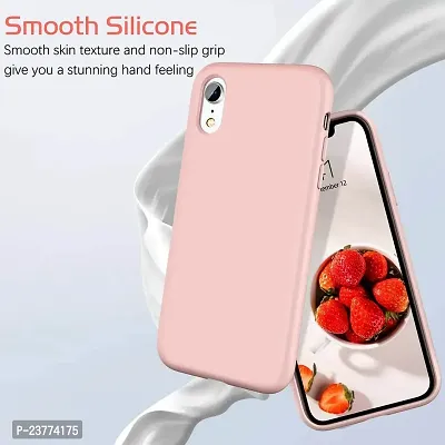 YellowCult Ultra-Smooth  Shockproof Liquid Silicon Back Cover Case for Apple iPhone XR (6.1 Inch) (New Pink)-thumb5