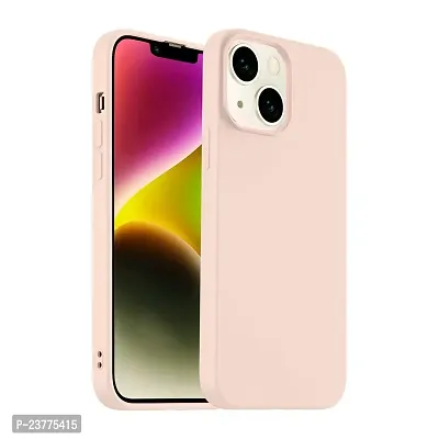 YellowCult Ultra-Smooth  Shockproof Liquid Silicon Back Cover Case for Apple iPhone 14 Plus (6.7 Inch) (Hybrid Pink)
