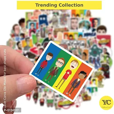 100pcs Big Bang Theory Random No-Duplicate Vinyl Stickers Pack to Customize Laptop, MacBook, Refrigerator, Bike, Guitar, Luggage [Waterproof Stickers - The Bing Bang Theory Collection]-thumb3