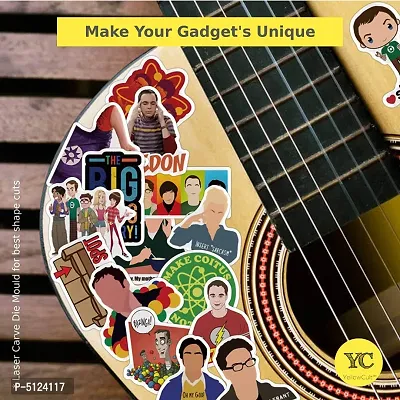 100pcs Big Bang Theory Random No-Duplicate Vinyl Stickers Pack to Customize Laptop, MacBook, Refrigerator, Bike, Guitar, Luggage [Waterproof Stickers - The Bing Bang Theory Collection]-thumb2