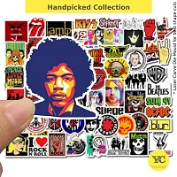 50pcs Classic Rock Band Random No-Duplicate Vinyl Stickers Pack to Customize Laptop, MacBook, Refrigerator, Skate Board, Luggage [Waterproof Stickers - Rock Bands Punk Style]-thumb4