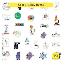 YellowCult 50 Science Concepts Stickers, Nerdy, Educational  Trending Humor Vinyl Sticker, No-Duplicate Stickers Pack Fashion Labels, Laptop, MacBook [Waterproof Random Stickers - Science Concept]-thumb3