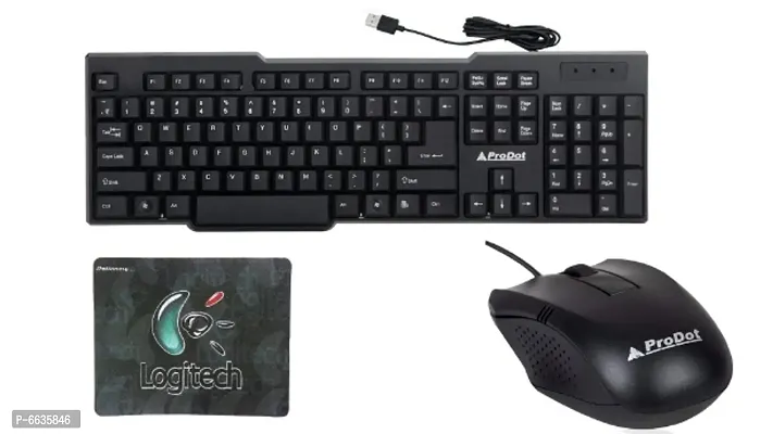 PRODOT 3 IN 1 COMBO WITH KEYBOARD,MOUSE and MOUSEPAD-thumb0