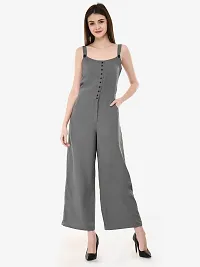 VM Red Front open solid jumpsuit-thumb2