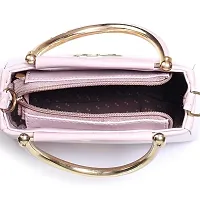 Stylish Pink Synthetic Solid Handbags For Women-thumb2