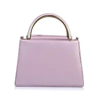 Stylish Pink Synthetic Solid Handbags For Women-thumb4