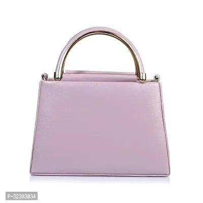 Stylish Pink Synthetic Solid Handbags For Women-thumb5