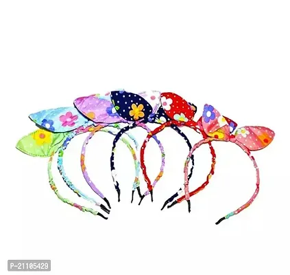 Rabbit Ear band Stylish Women, Kids Multicolor Hair Bands Pack Of 6 PCS(Multicolor)