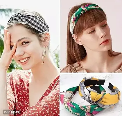 KNOTTED HAIRBAND / Fancy Hairband / Baby Hairband / Head Band (Multicolor)pack of 4