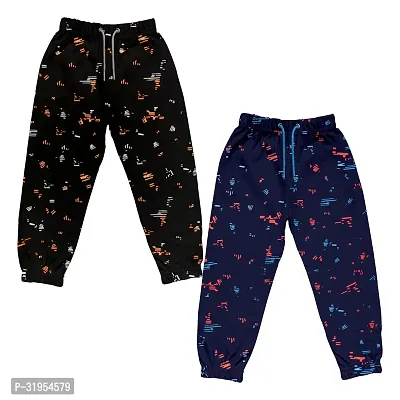 WYATT Multicolor Regular Cotton Blend Printed Trackpant (Pack of 2)