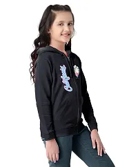 WYATT Girls Fleece Hooded Neck Sweatshirt-thumb2