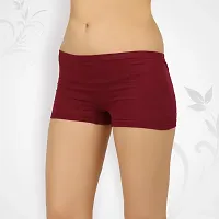 Stylish Multicolor Regular Cotton Plain Boyshorts for Women (Pack of 10)-thumb4