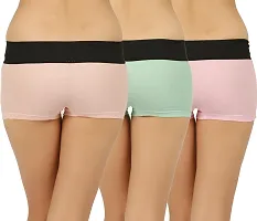 Stylish Cotton Boy Shorts Panty for Women Pack of 3-thumb3