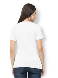 Vaishma Women White Colour Solid T-Shirt (Pack of 1)-thumb1