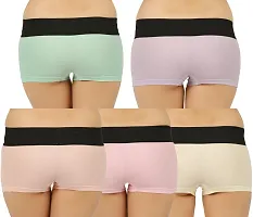 Stylish Cotton Boy Shorts Panty for Women Pack of 5-thumb4