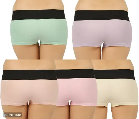 Stylish Cotton Boy Shorts Panty for Women Pack of 5-thumb5