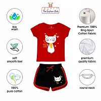 WYATT Boys  Girls Casual cotton T-shirt  Shorts combo set (pack of 1)-thumb4