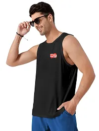 WYATT Black Color  Mens Cotton Regular Vest ( Pack of 1 )-thumb3