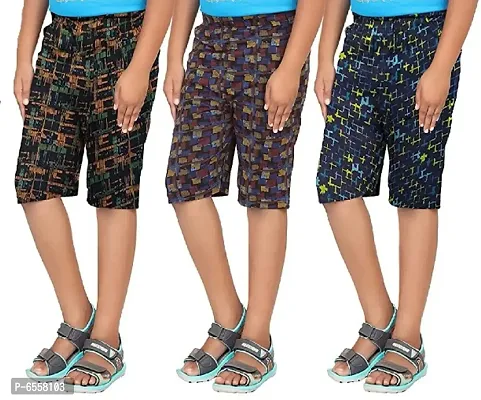 Pure Cotton Shorts for Boys and Girls (Pack of 3)-thumb0