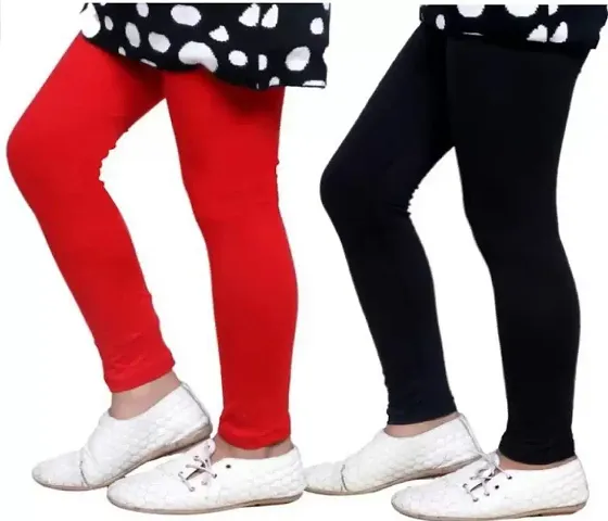 Cotton Legging for Girls (Pack of 2)